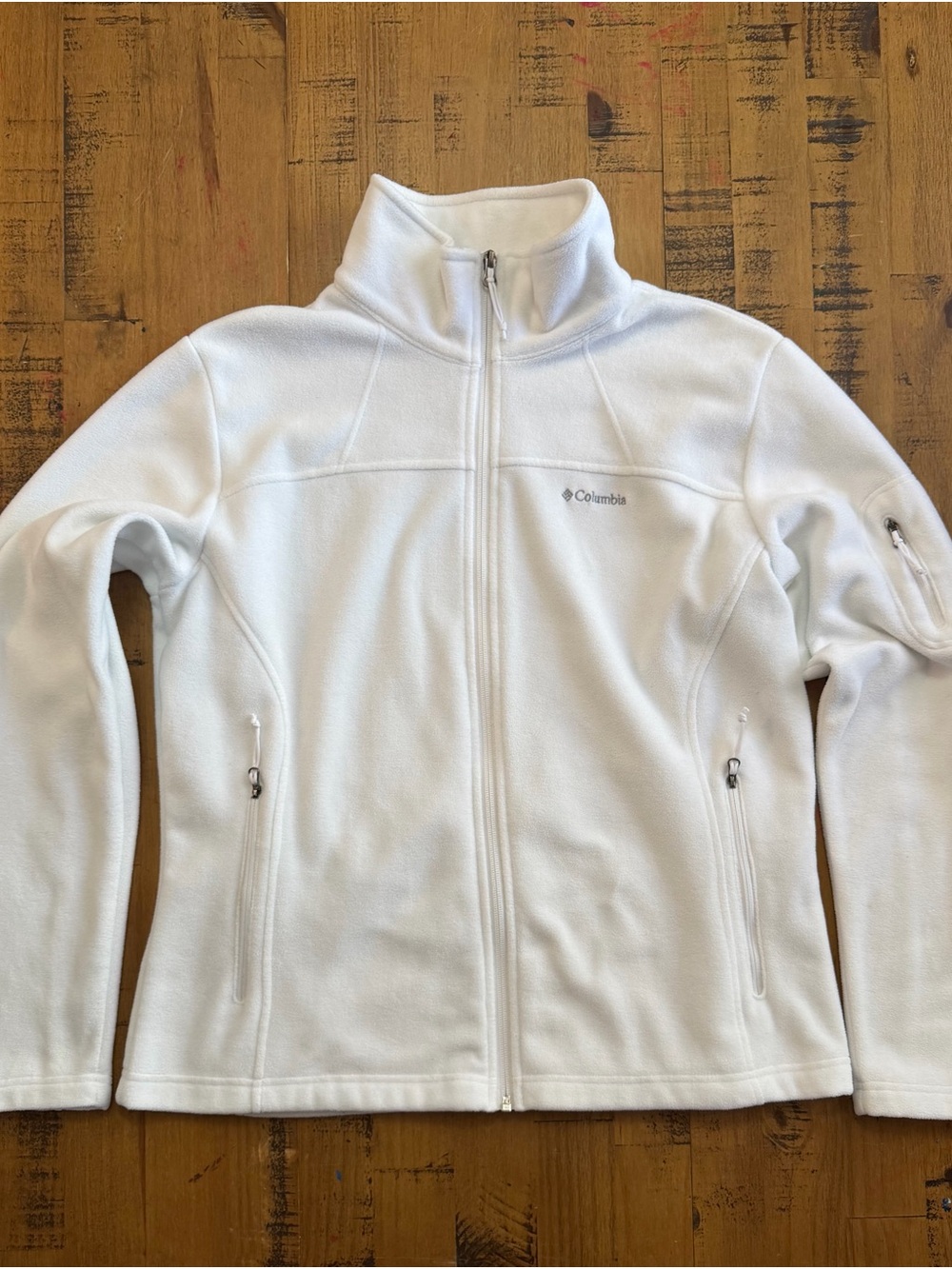 Columbia Women’s White Full-Zip Fleece Jacket